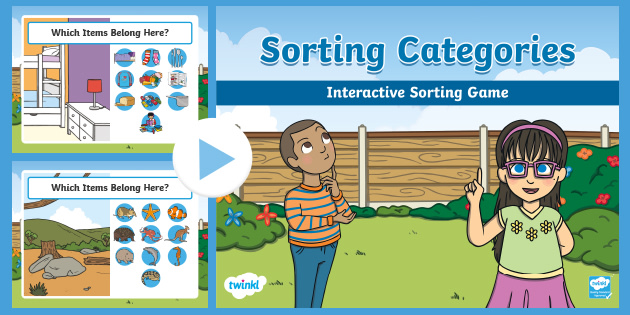 Sorting Categories Interactive PowerPoint (Teacher-Made) image.