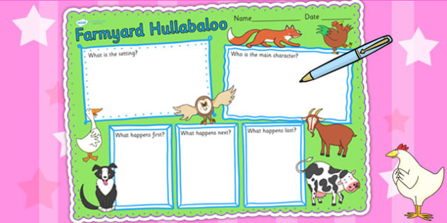 FREE! - Book Review Writing Frame To Support Teaching On Farmyard ...