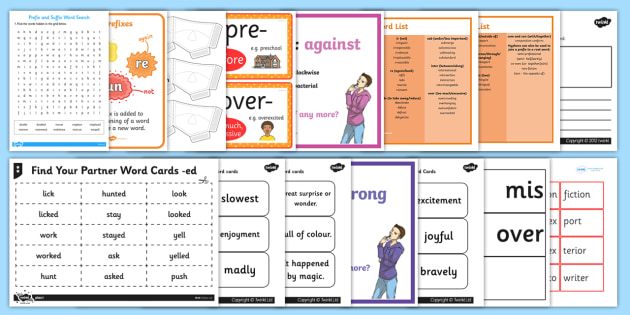 Prefixes and Suffixes Quiz (professor feito) - Twinkl