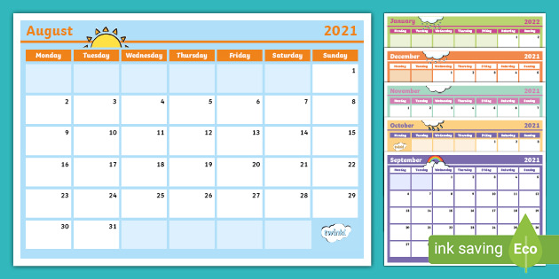 Get Academic Calendar Printable Calendar 2021 And 2022 With Holidays PNG