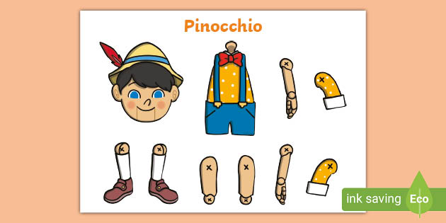 Split Pin (Pinocchio Characters) (teacher made) - Twinkl