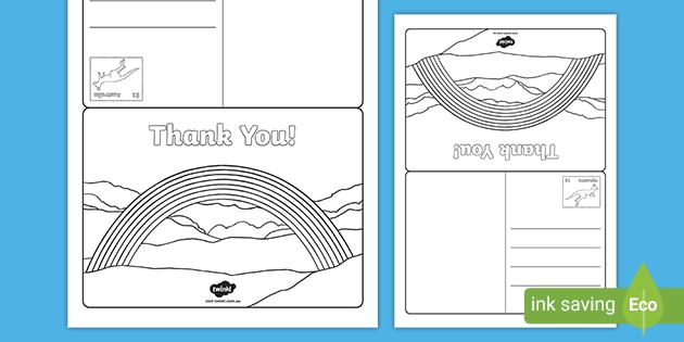Thank You Postcard (Teacher-Made)