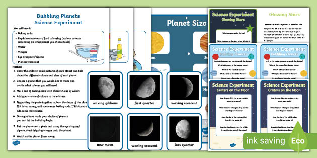 space science experiments eyfs