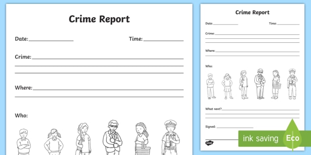 Police Evidence Report Template