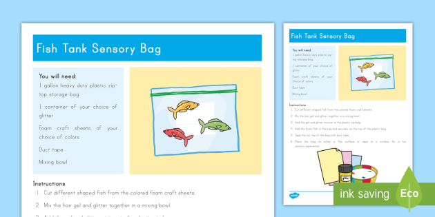 Fish Tank Sensory Bag