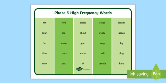 phase-5-high-frequency-word-mat-phase-4-high-frequency-word-mat