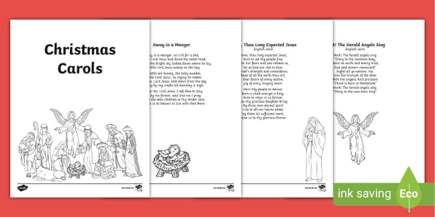 Editable | Christmas Carol Booklet Printable editable-christmas-carol-booklet-printable
