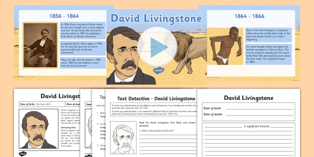 David Livingstone Activity Pack - Tanzania, explorer, scotland