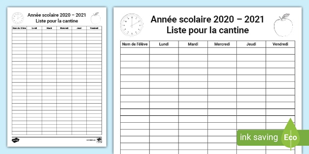 Cahier Du Prof Fiche Pour La Cantine teacher Made cahier-du-prof-fiche-pour-la-cantine-teacher-made