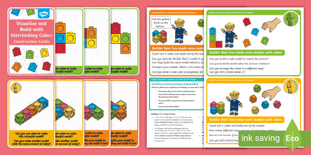 👉 Spatial Awareness Chilli Challenges: Build 3D Cube Shapes