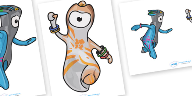 FREE! - The Olympics Editable Mascots (teacher made)