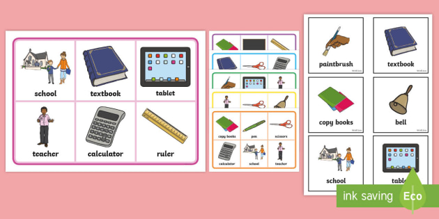 ESL Classroom Objects Bingo Game (teacher made) - Twinkl