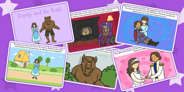 Beauty And The Beast Story Cards