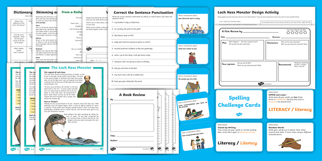 Second Level P5 Literacy Home Learning Pack (teacher Made)