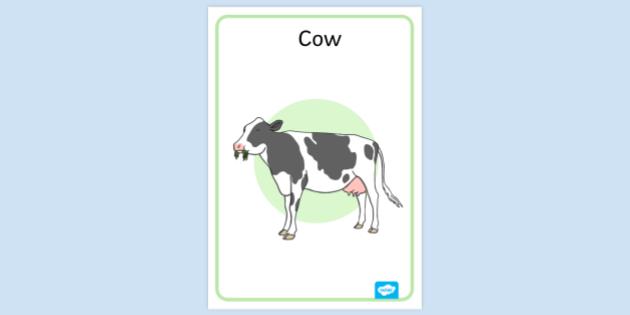 FREE! - Cow Poster | Display Posters | Primary Resources