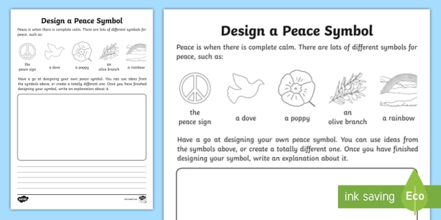 KS1 Peace Worksheet - Teaching Resources (teacher made)