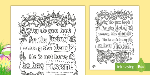 Luke 25 5 6 Mindfulness Coloring Sheet Bible Memory Luke 25 5 6 Mindfulness Coloring Sheet Bible Memory