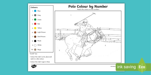 FREE! - Polo Colour by Number (teacher made)