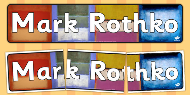 Mark Rothko Display Banner Teacher Made