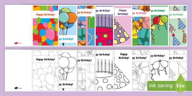 Birthday Card Templates Educational Resources Twinkl Usa