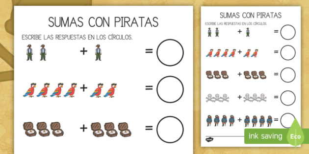 Ficha De Actividad Sumas Piratas Teacher Made 0068