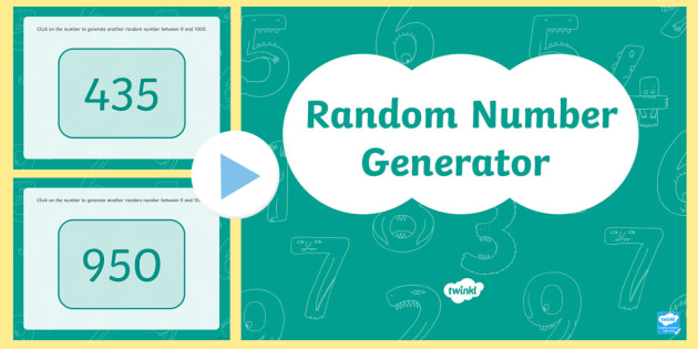 Random Number Generator 0-1000 PowerPoint - Random Number ...