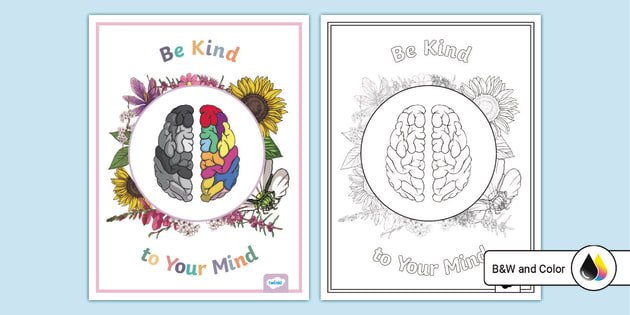 Be Kind To Your Mind Poster, Bookish Gifts, Classroom Decor, Love