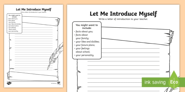 let me introduce myself worksheet worksheet teacher made