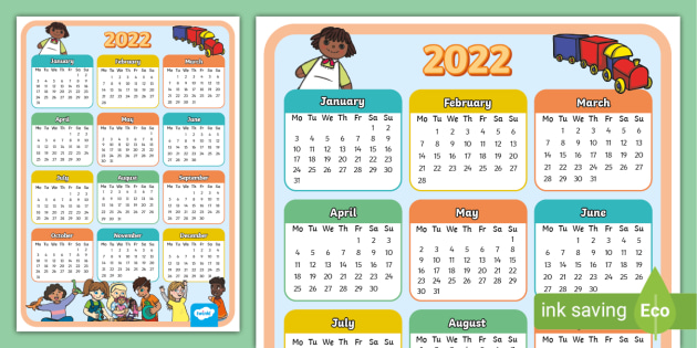 2022 calendar 2022 Calendar