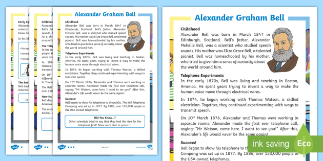 Alexander Graham Bell Facts For Kids Fact File