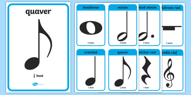 Music Note Values Flash Cards Music Teaching Resources