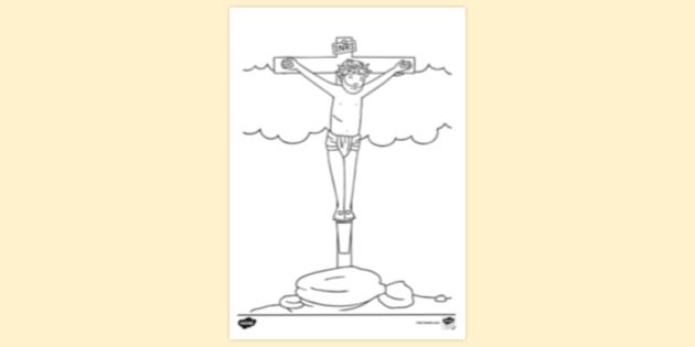 FREE! - Jesus Easter Colouring Page | Colouring | Colouring Sheets