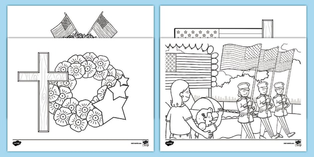 memorial day sunday school coloring pages twinkl usa