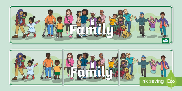 * NEW * Family Banner (teacher made)