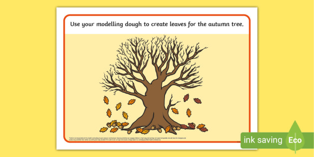Autumn Tree Modelling Dough Mat