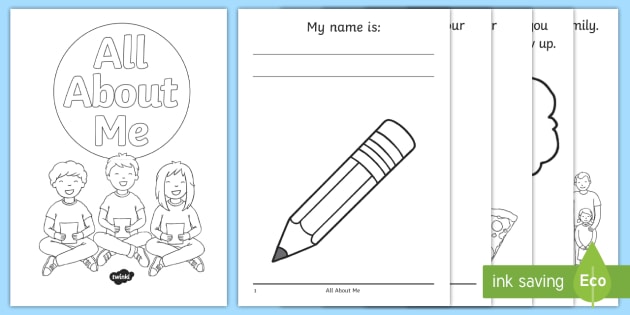 All About Me Book Activity Primary Resources Twinkl