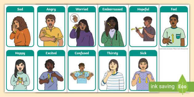 NZSL Emotions Flashcards