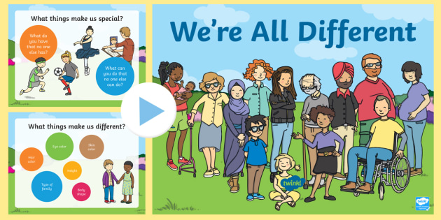 What is the different. We are all different. we’re all different.