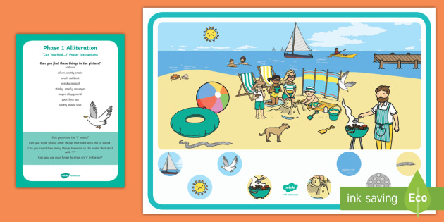 Level 1 Phonics The Seaside Environmental Sounds Game