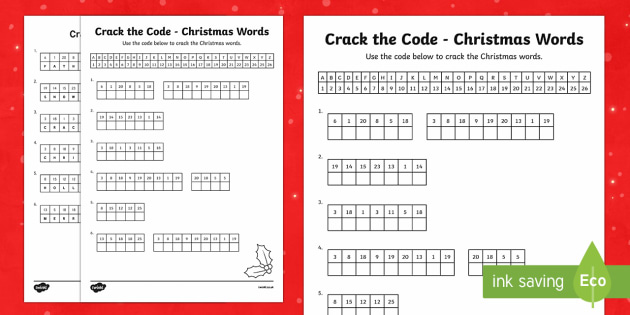 Crack the Code Worksheet / Worksheet (Teacher-Made) - Twinkl