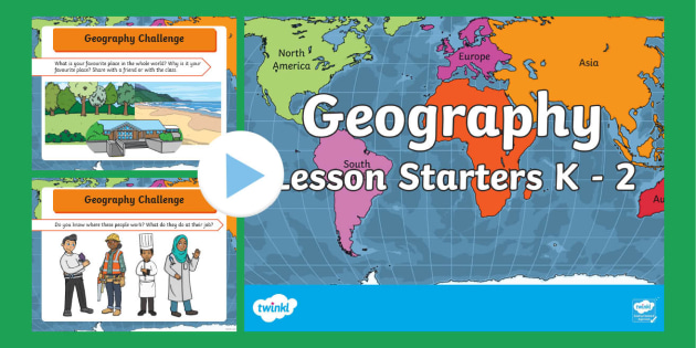 Geography Lesson Starters Prep - 2 PowerPoint (teacher Made)