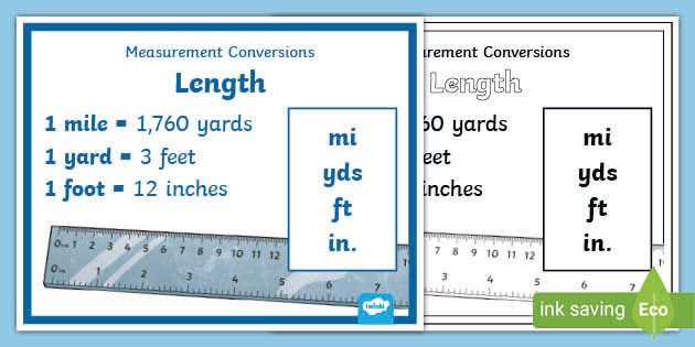 Table cm to INCHES Conversion Chart - 8 x 6 inches Vinyl Decal