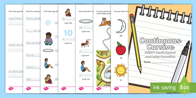 MASDT Pencil Control and Continuous Cursive Letter Formation Activity ...