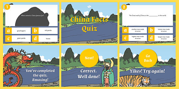 China Powerpoint Quiz China Powerpoint Quiz