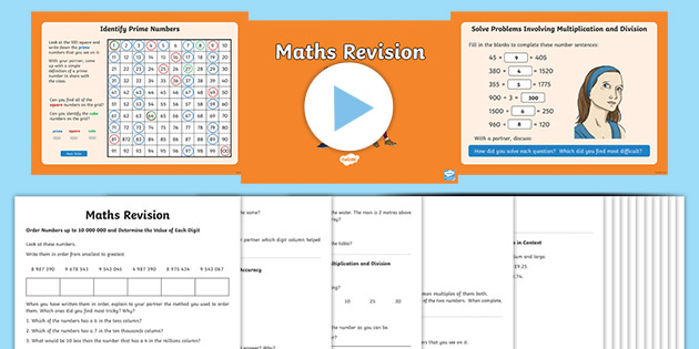 year 6 ks2 maths sats revision powerpoint pack