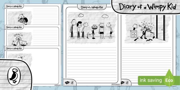 Diary of a Wimpy Kid: Writing Frames (teacher made)