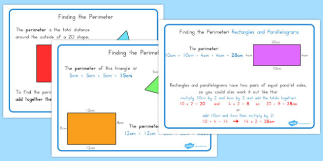 Area And Perimeter Display Posters Teacher Made 8128