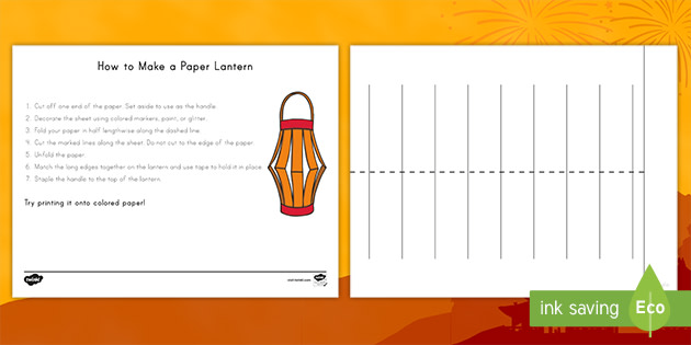 Paper Lantern DIY - Simple Chinese Lantern Kids Craft
