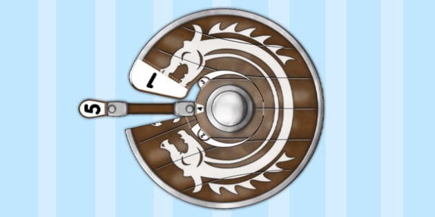 Ks2 Viking Shield Paper Template Primary Resources