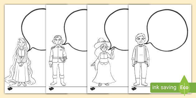 Rapunzel Editable Speech Bubbles (teacher Made)